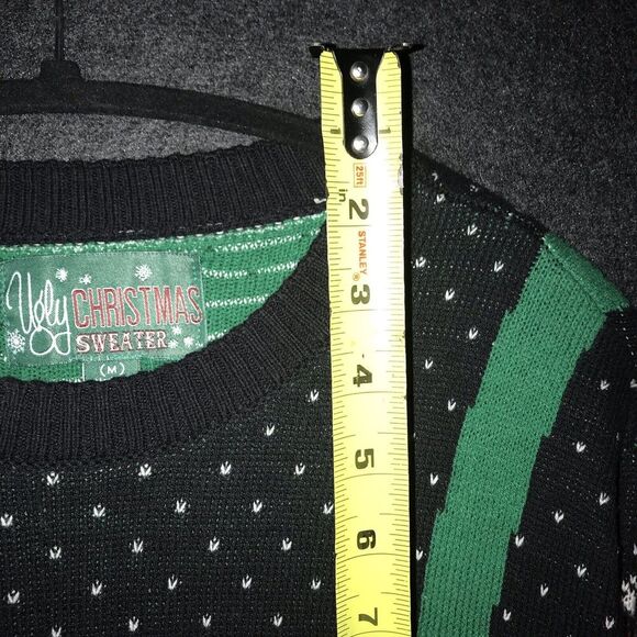 Ugly Christmas Sweater Tag Men's Suspender Holiday Sweater Large or Medium *read - Picture 8 of 9